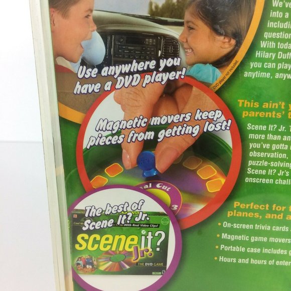 Jr. Scene It? To Go! Kids DVD Game, Portable Case, Magnetic Movers & Board - Picture 9 of 11